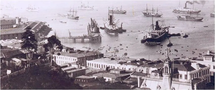 Puerto de Valparaíso histórico